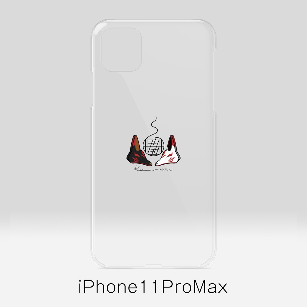 【かすみみたま】iPhoneクリアケース【小物柄シリーズ】