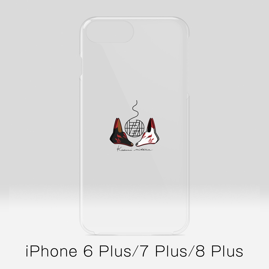 【かすみみたま】iPhoneクリアケース【小物柄シリーズ】