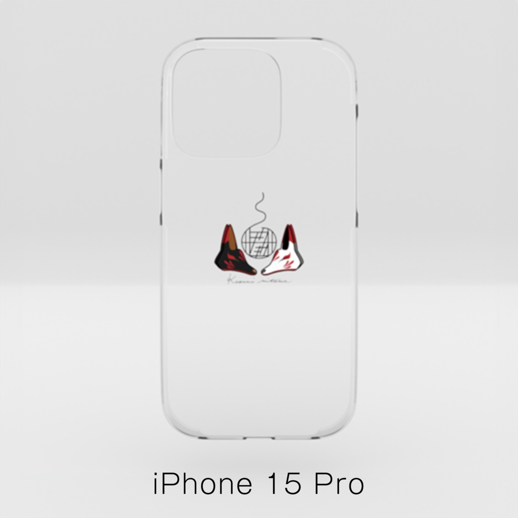 【かすみみたま】iPhoneクリアケース【小物柄シリーズ】