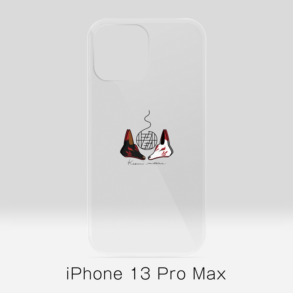 【かすみみたま】iPhoneクリアケース【小物柄シリーズ】