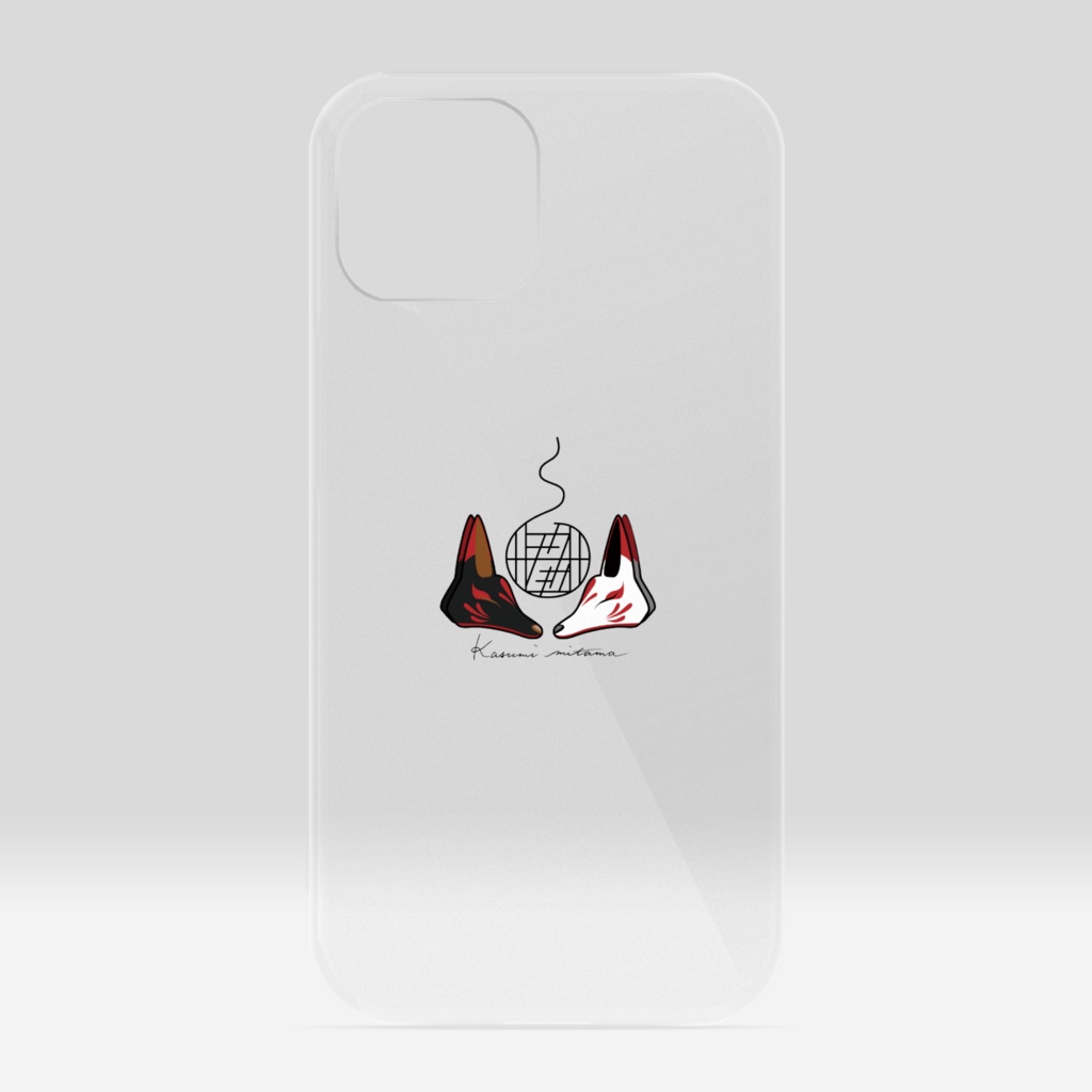 【かすみみたま】iPhoneクリアケース【小物柄シリーズ】