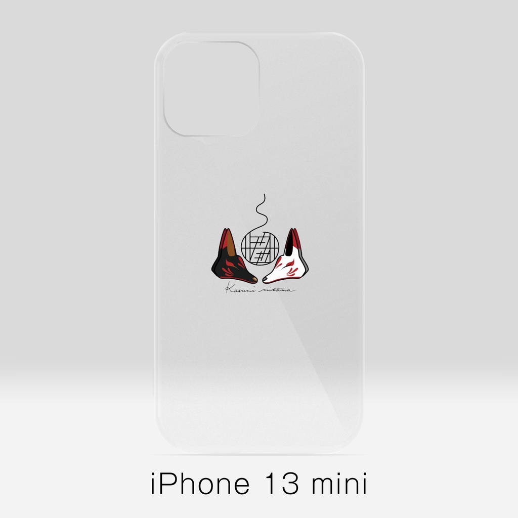 【かすみみたま】iPhoneクリアケース【小物柄シリーズ】