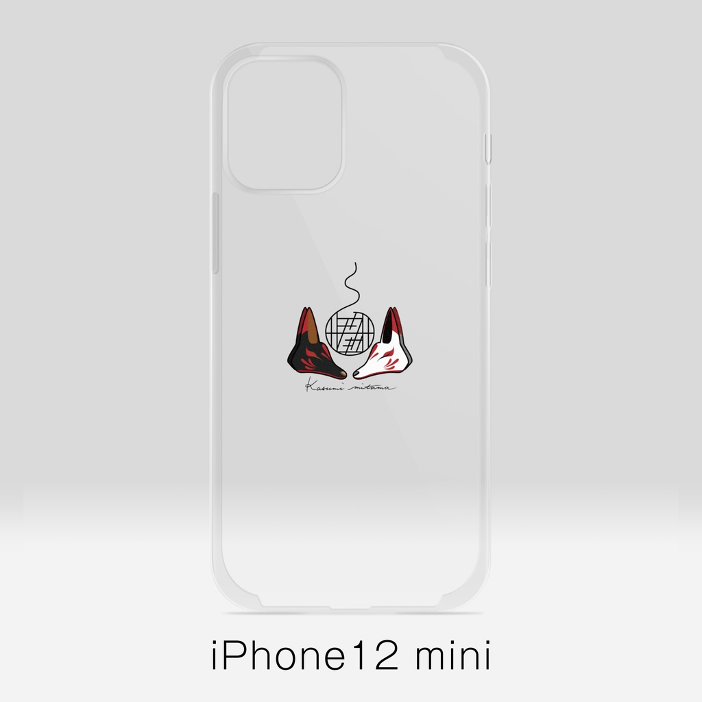 【かすみみたま】iPhoneクリアケース【小物柄シリーズ】