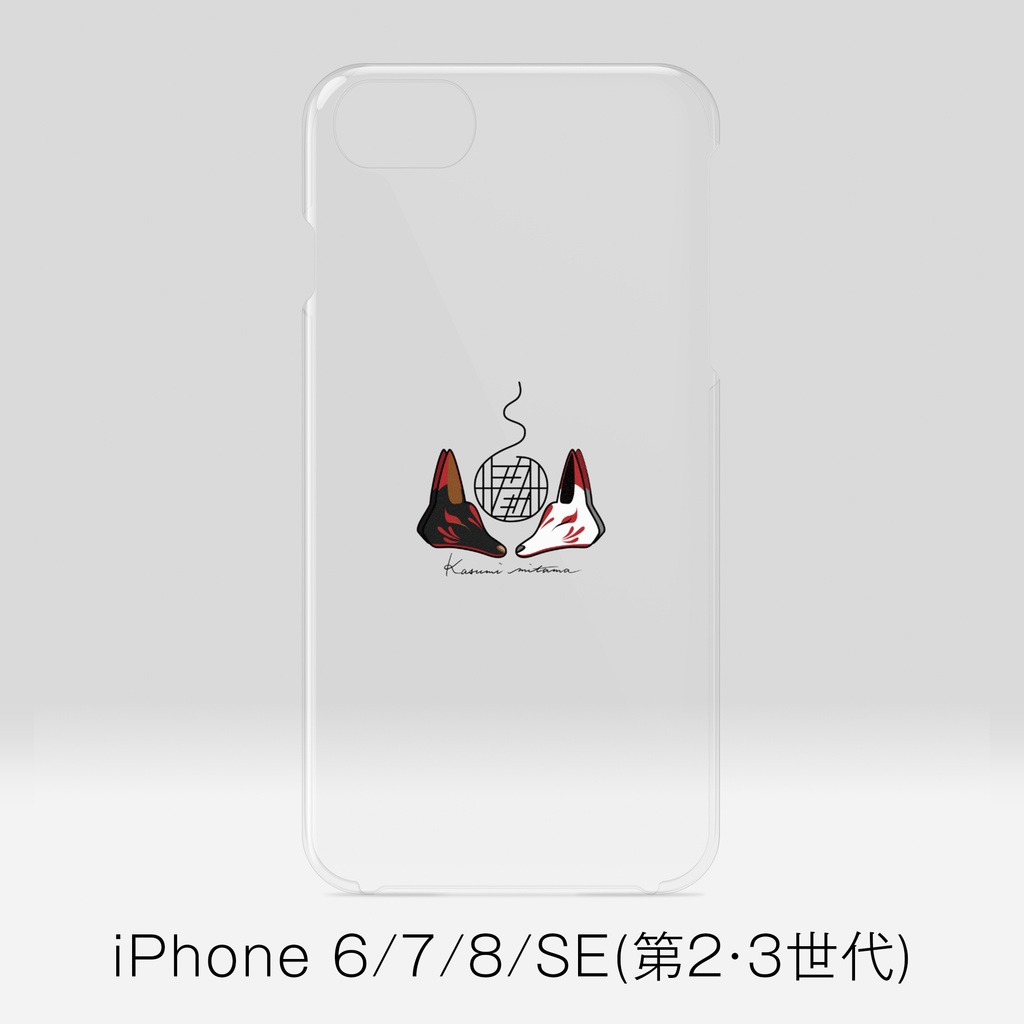 【かすみみたま】iPhoneクリアケース【小物柄シリーズ】