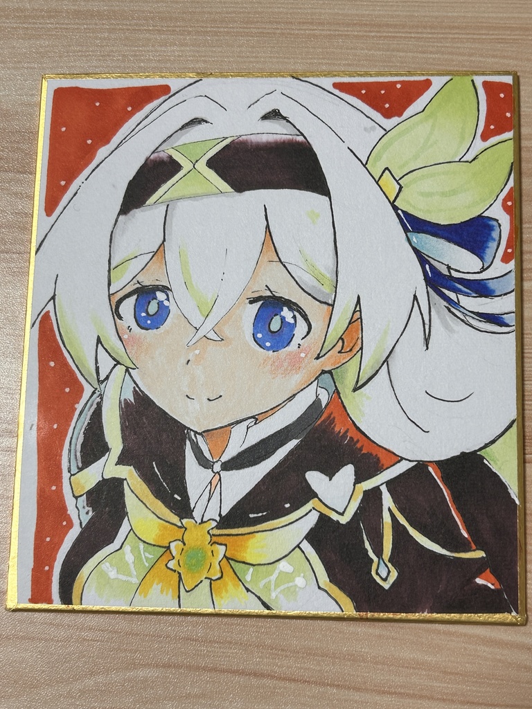 ホタルのアナログ色紙
