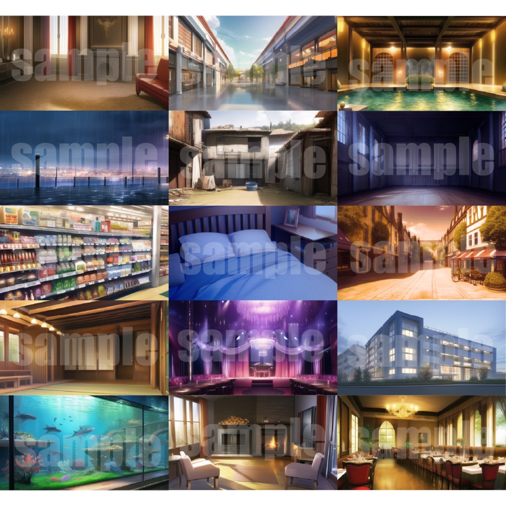 シグラルAI素材集『現代背景編 ノーマル』