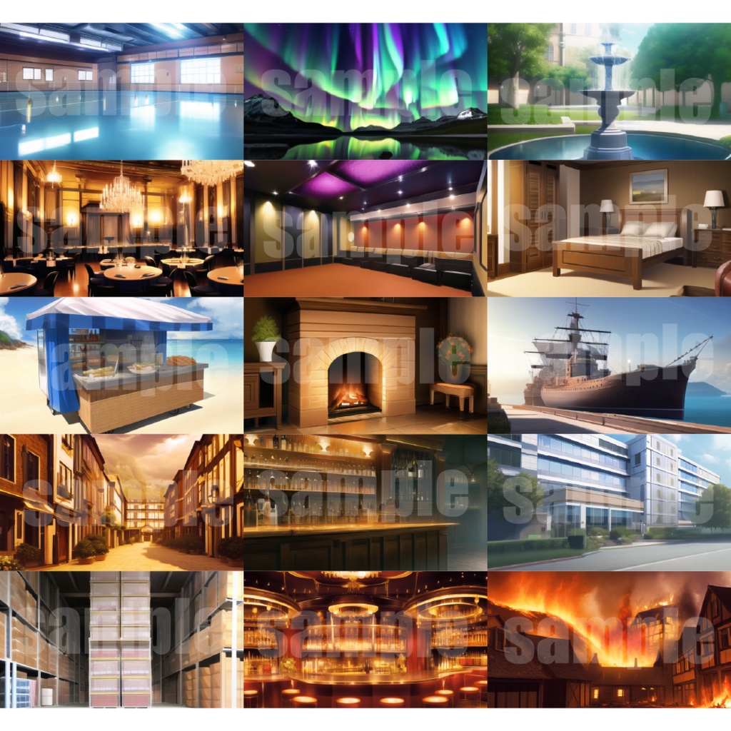 シグラルAI素材集『現代背景編 ノーマル』