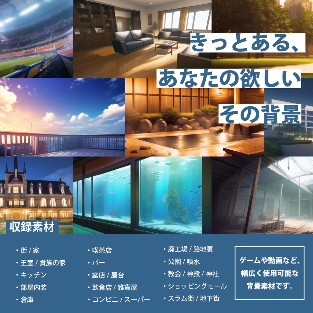 シグラルAI素材集『現代背景編 ノーマル』