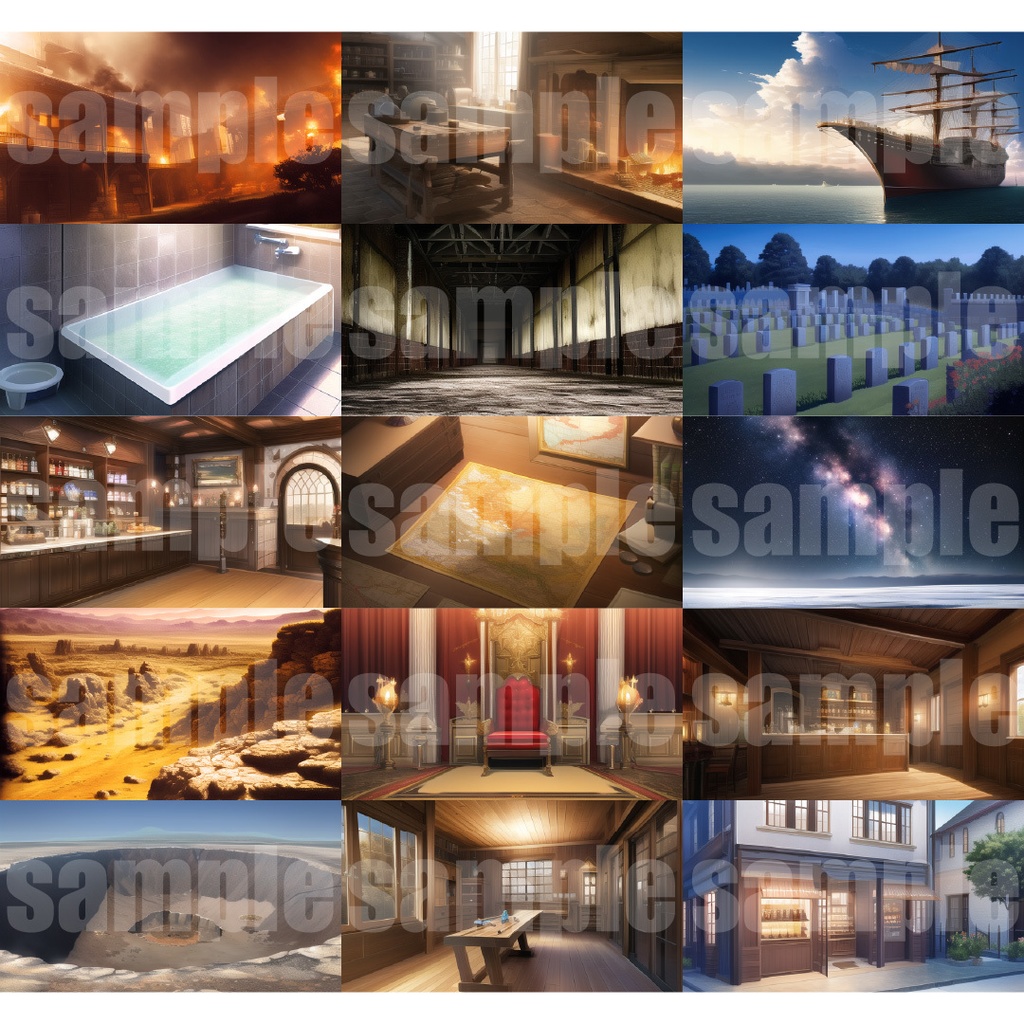 シグラルAI素材集『ファンタジー背景編1』