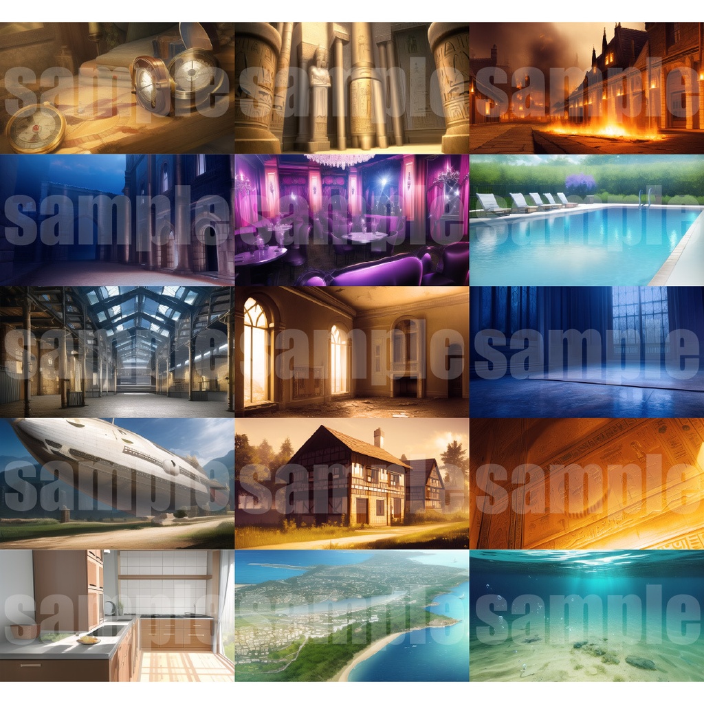 シグラルAI素材集『ファンタジー背景編1』