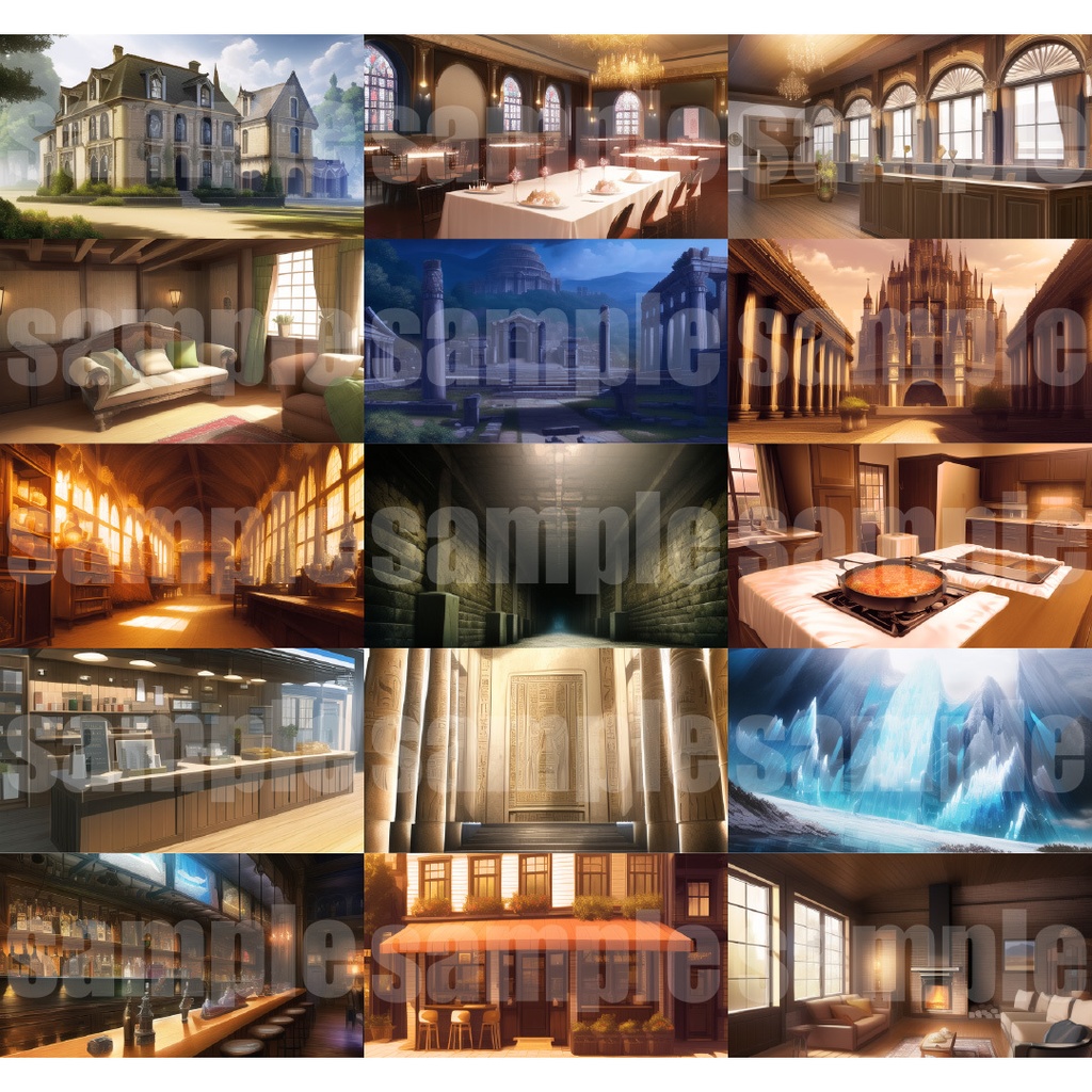 シグラルAI素材集『ファンタジー背景編1』