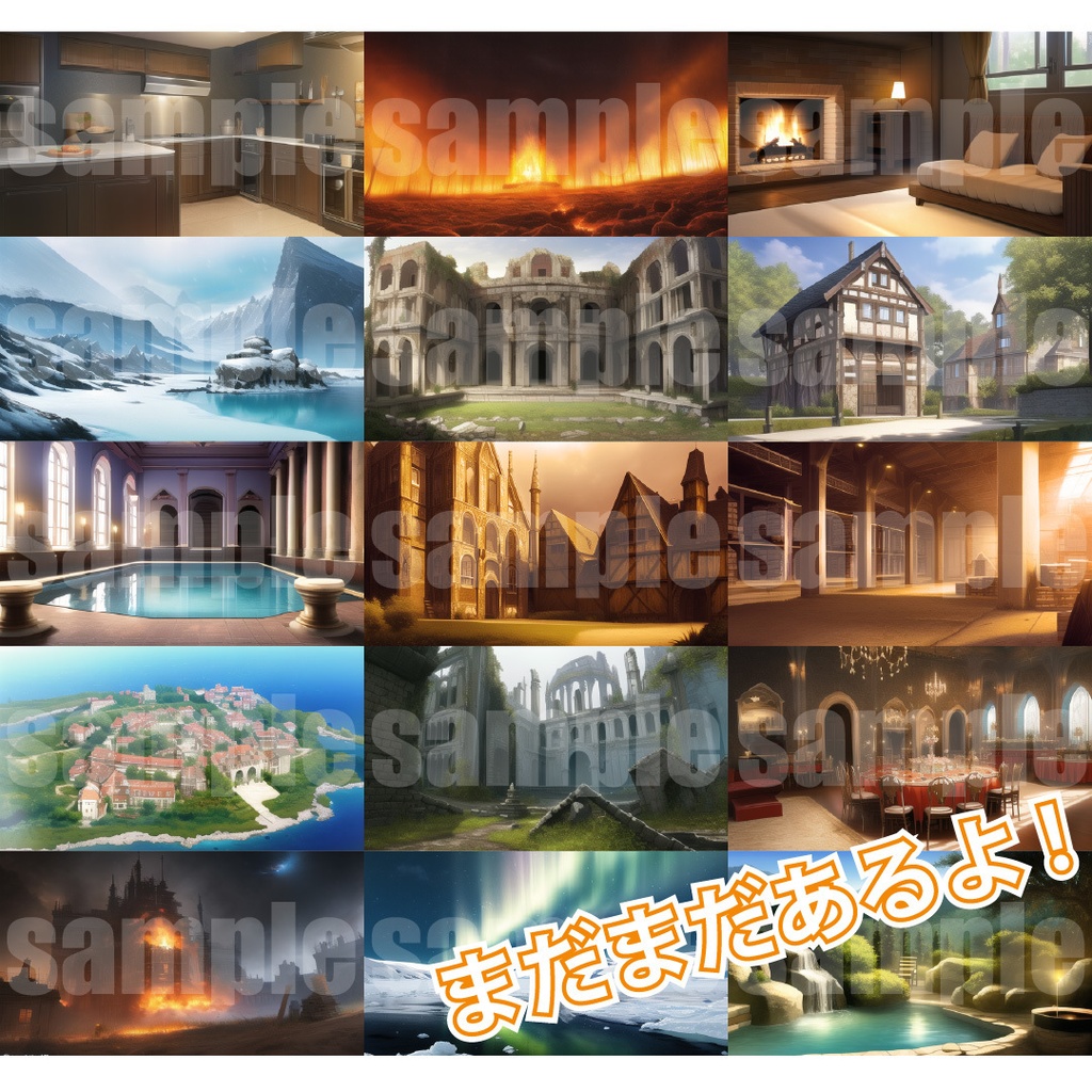 シグラルAI素材集『ファンタジー背景編1』