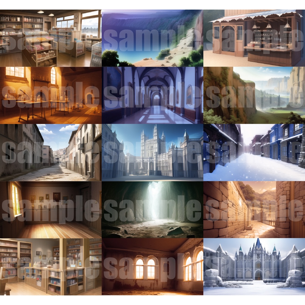 シグラルAI素材集『ファンタジー背景編2』