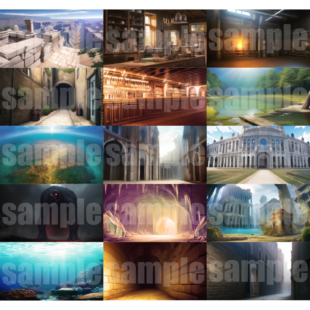 シグラルAI素材集『ファンタジー背景編2』