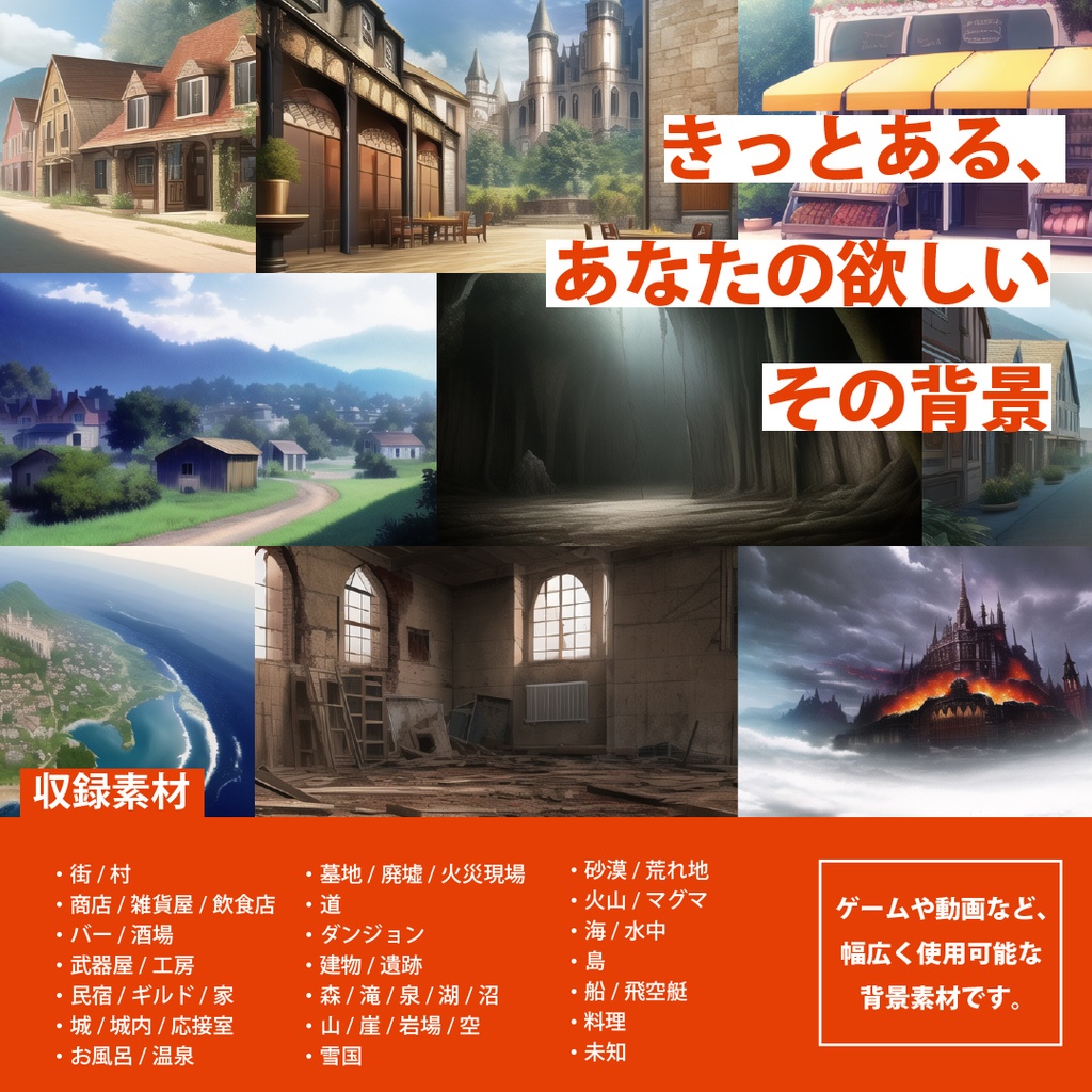 シグラルAI素材集『ファンタジー背景編2』