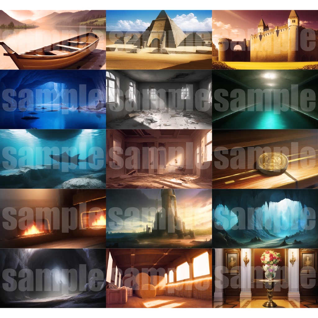 シグラルAI素材集『ダンジョン背景編』