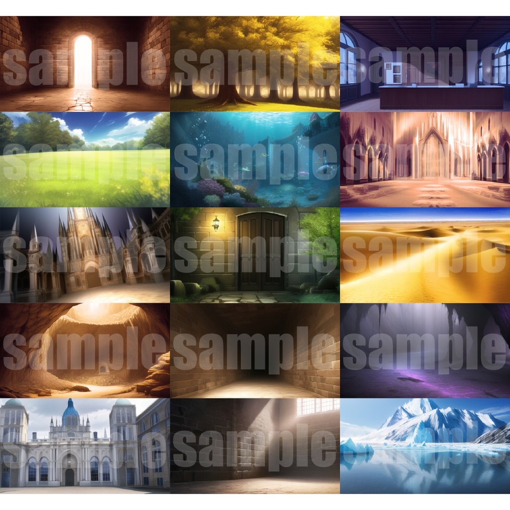 シグラルAI素材集『ダンジョン背景編』