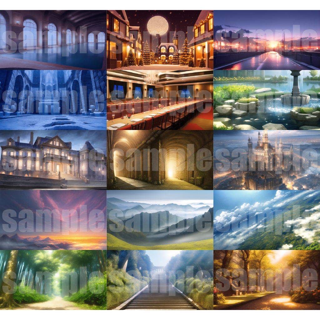 シグラルAI素材集『幻想世界背景編』