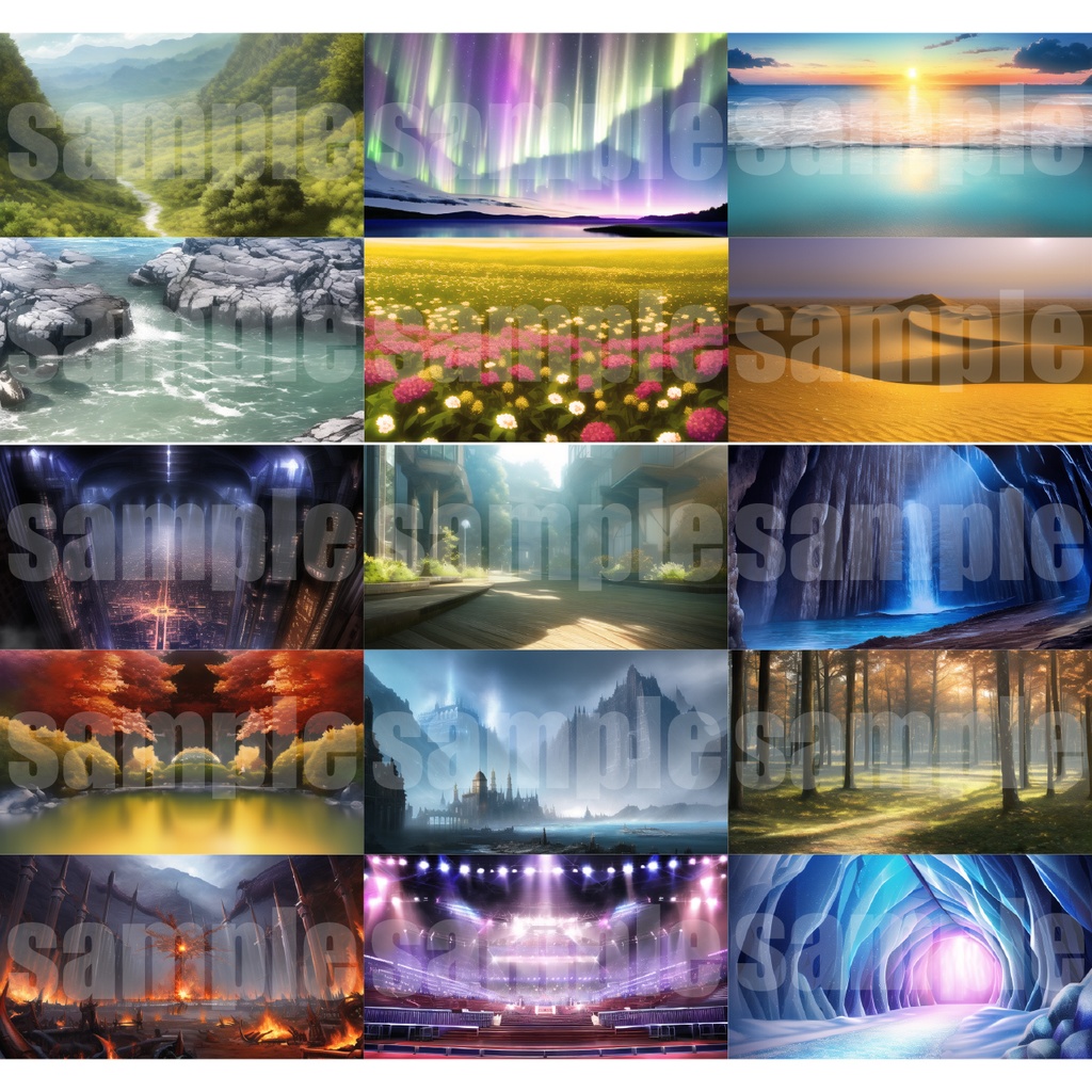 シグラルAI素材集『幻想世界背景編』