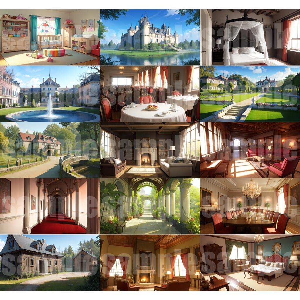 シグラルAI素材集『お屋敷背景編』