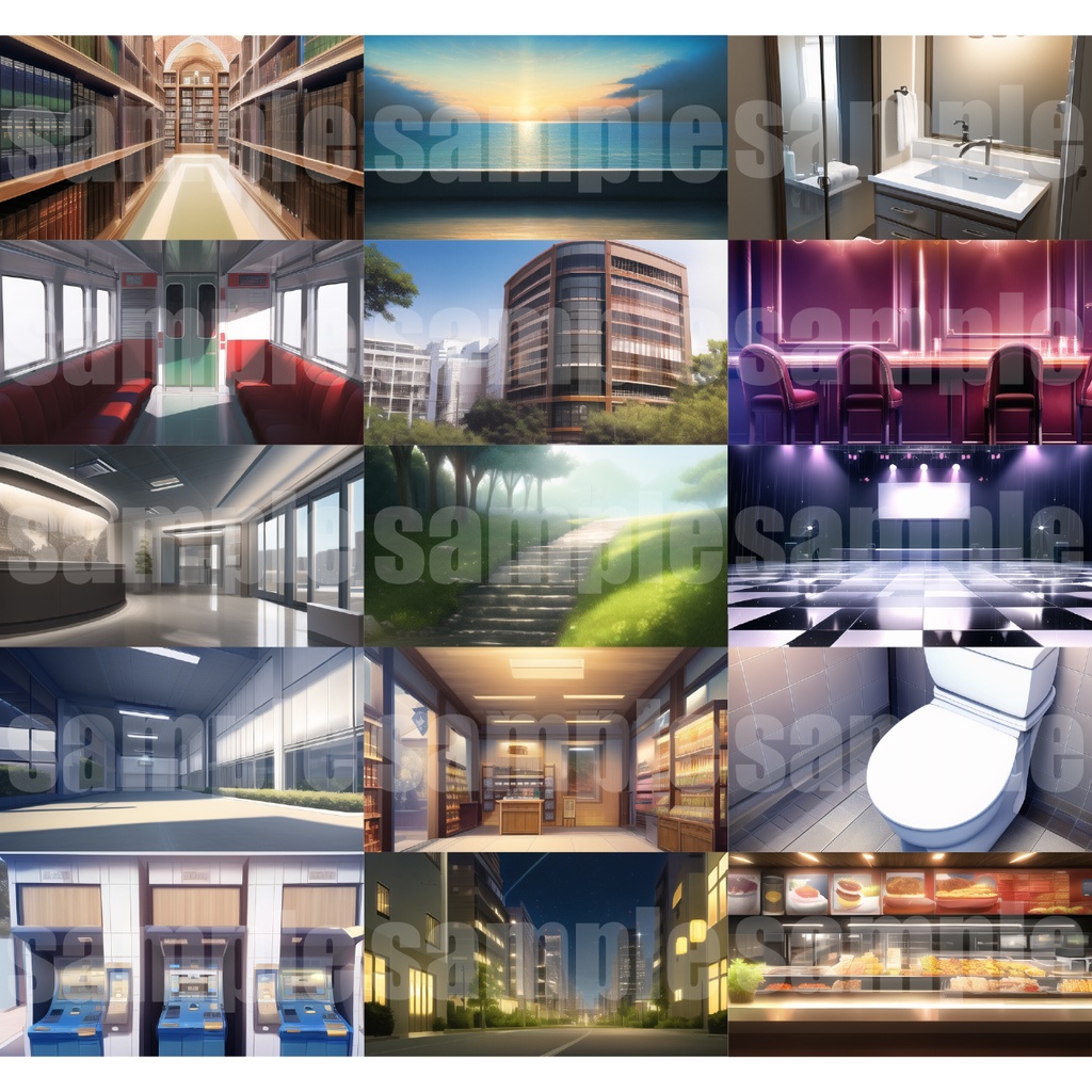 シグラルAI素材集『現代背景編 エクストラ』