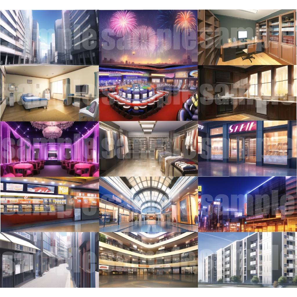 シグラルAI素材集『現代背景編 エクストラ』