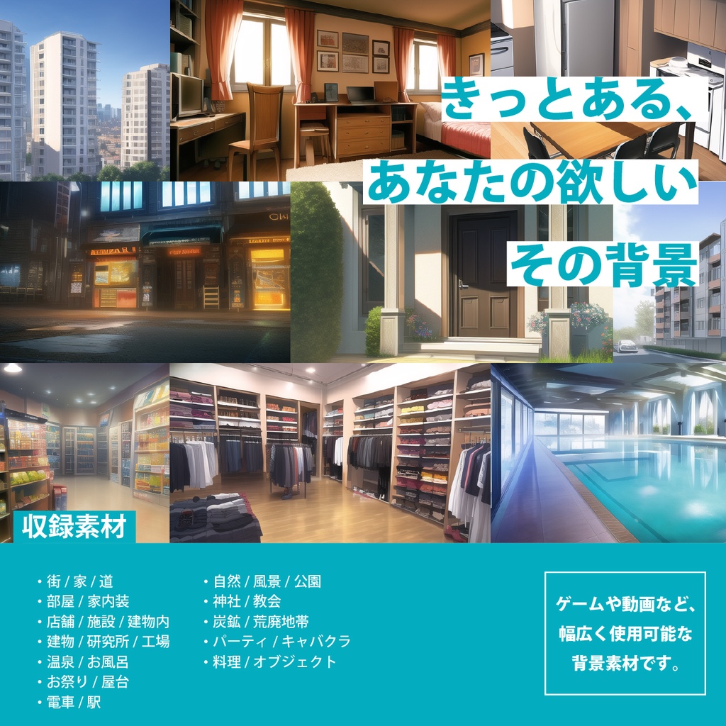 シグラルAI素材集『現代背景編 エクストラ』