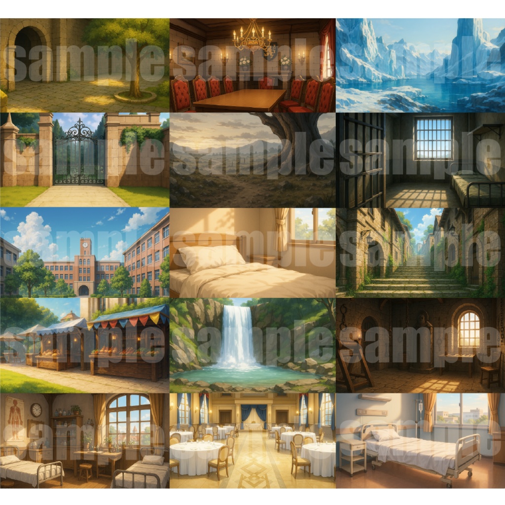 シグラルAI素材集『ゲーム・動画背景編』