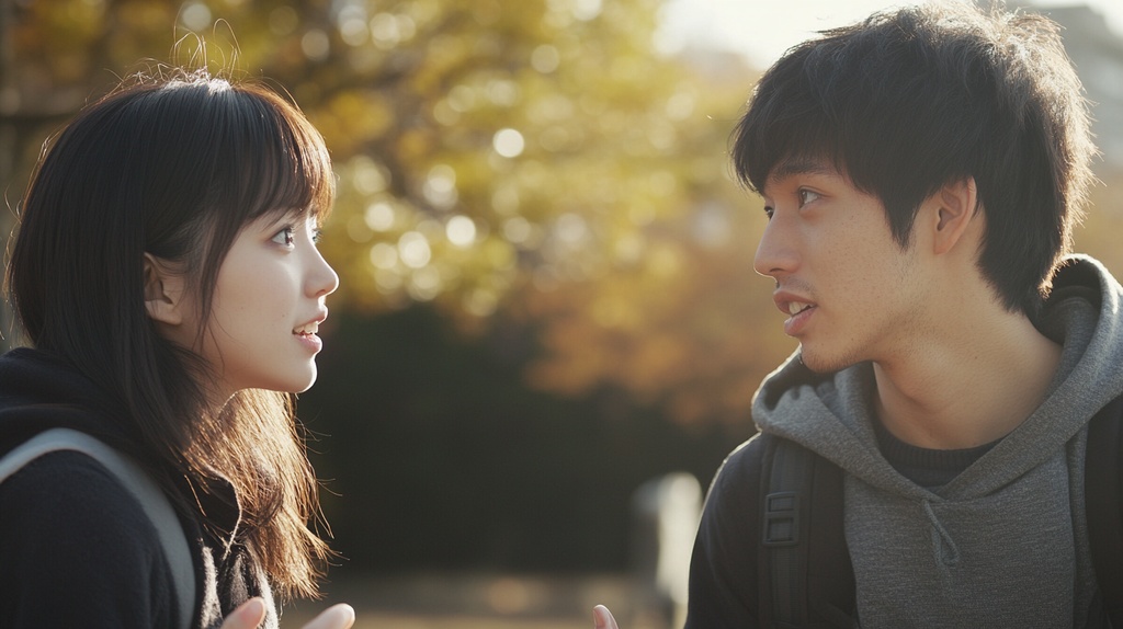 大学生カップルの会話