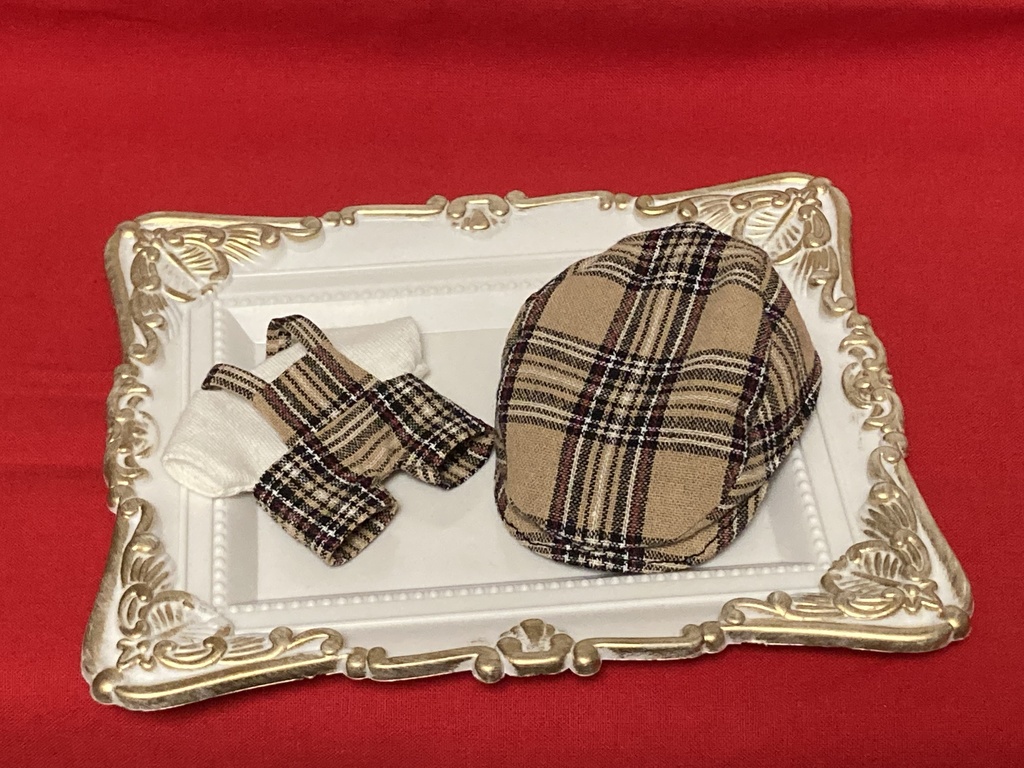 ハンチング＆サロペせっと