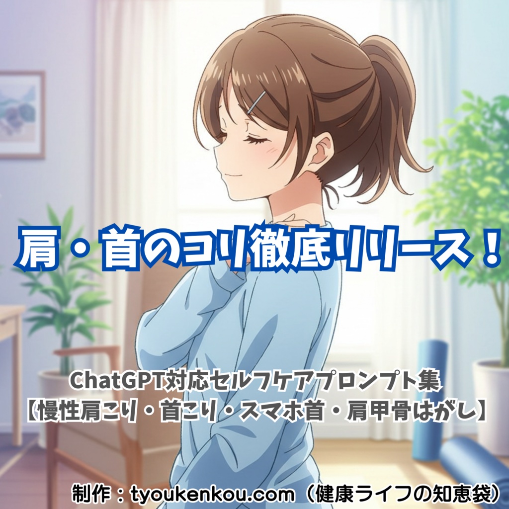肩・首のコリ徹底リリース！セルフケアプロンプト集【ChatGPT対応】