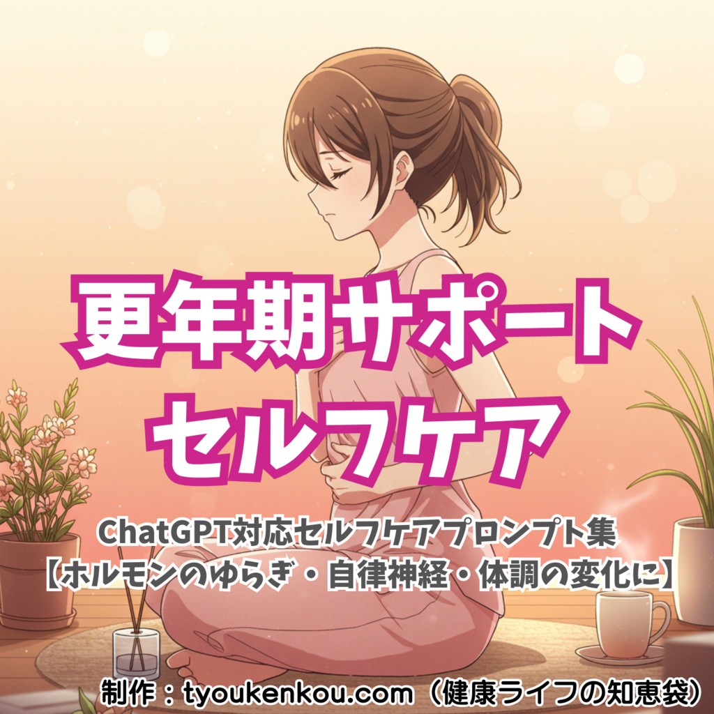 更年期サポートセルフケアプロンプト集【ChatGPT対応】｜リンのやさしいゆらぎケア