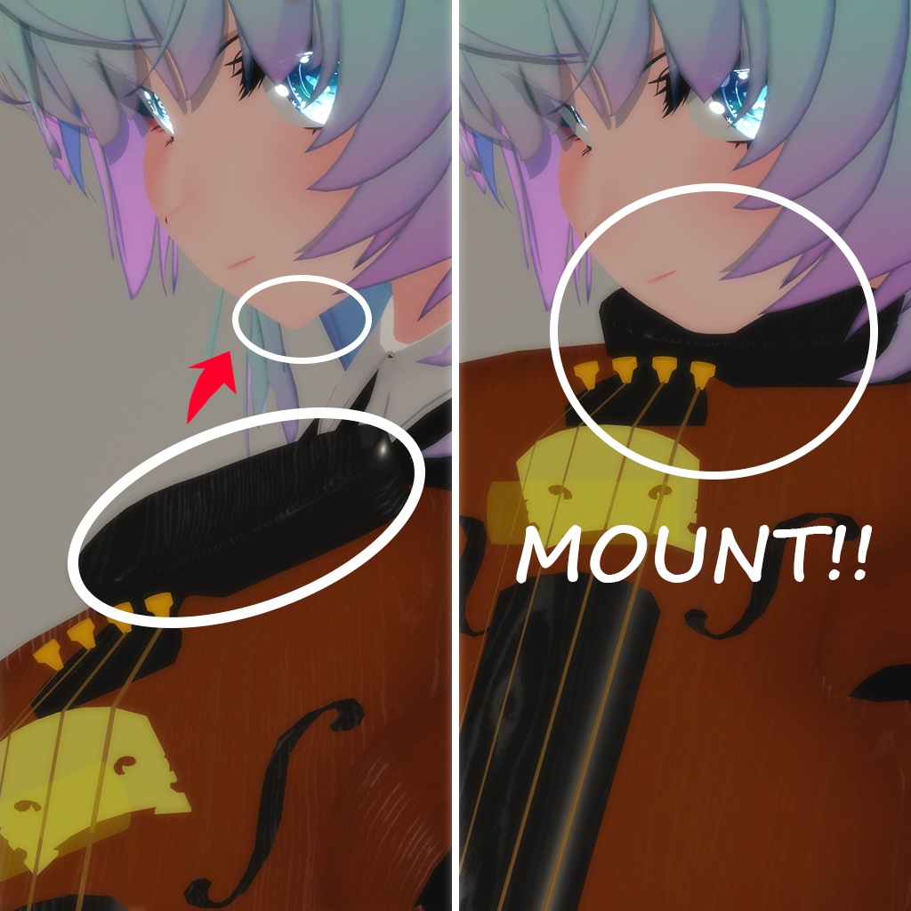 「VRChat用」演奏できるバイオリン「MA対応」