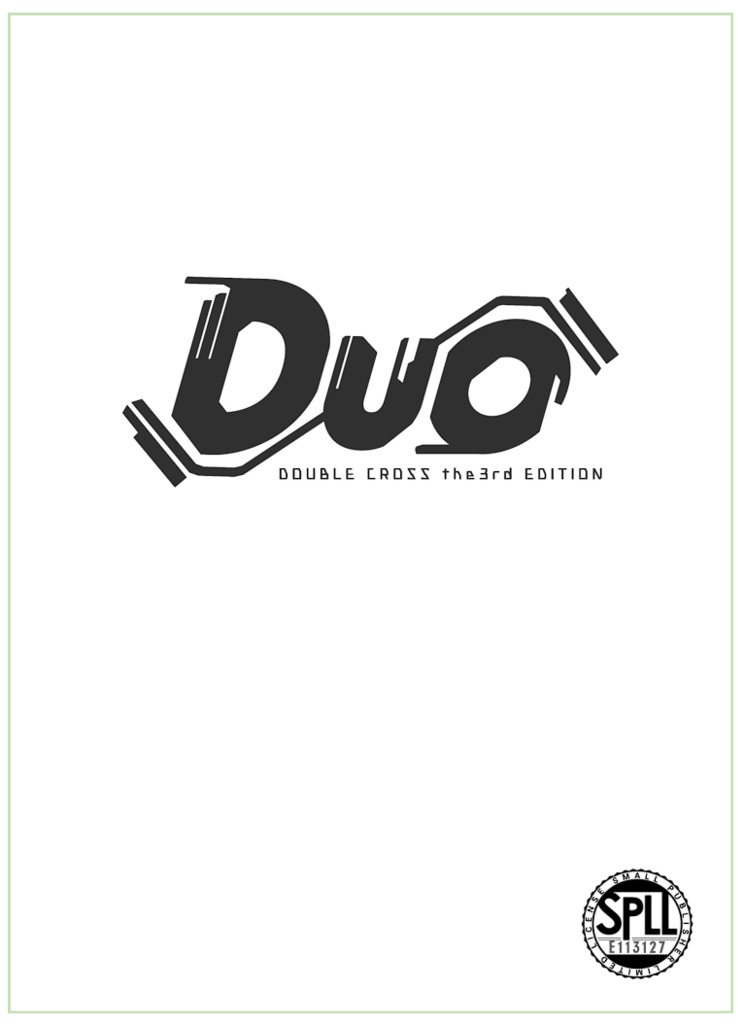 【DX3rd】シナリオ集「Duo」　SPLL:E113127