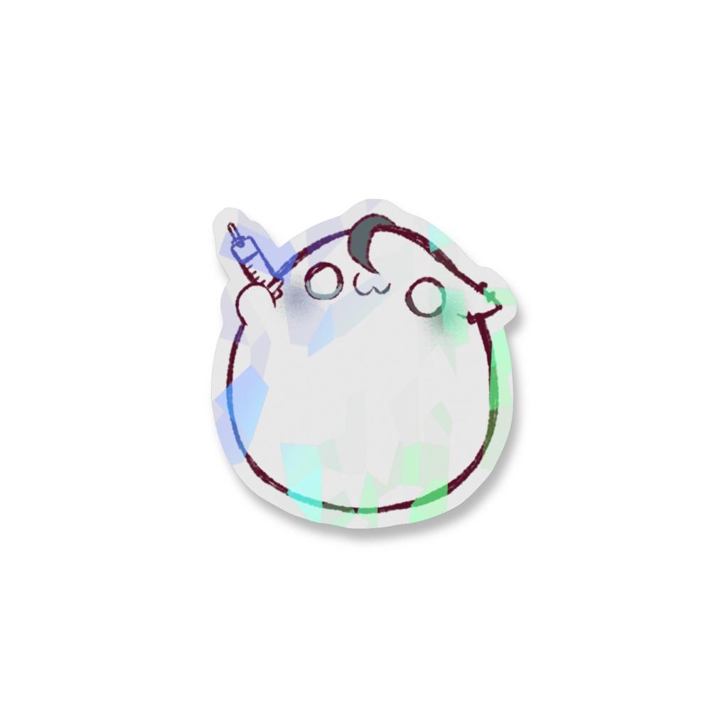 まるまるぴホログラムスマホステッカー