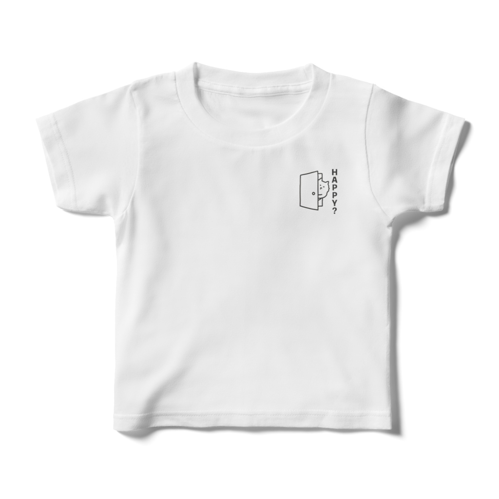 はぴ？謎生物Tシャツ(白キッズ)