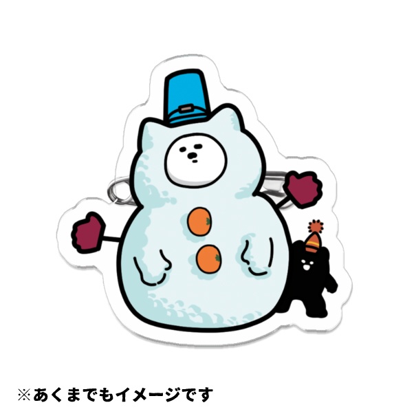 雪だるまバッチ