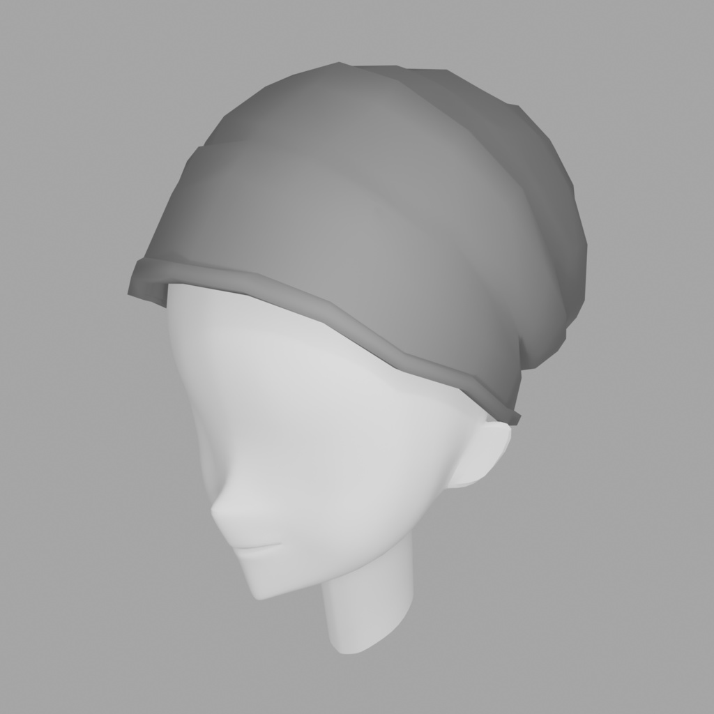 【VRChat向け】ニット帽 3Dモデル（Prefab付）