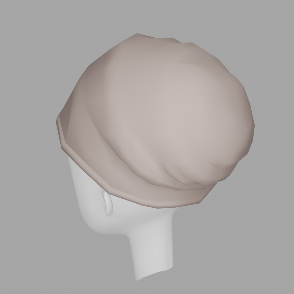 【VRChat向け】ニット帽(3色セット)3Dモデル