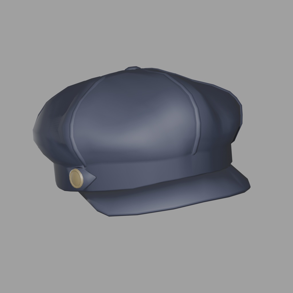 【VRChat向け】キャスケット帽 3Dモデル