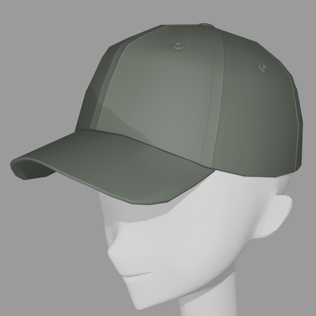 【VRChat向け】キャップ 3Dモデル