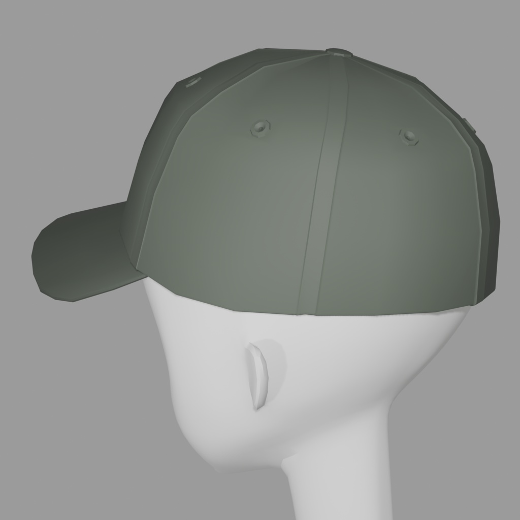 【VRChat向け】キャップ 3Dモデル