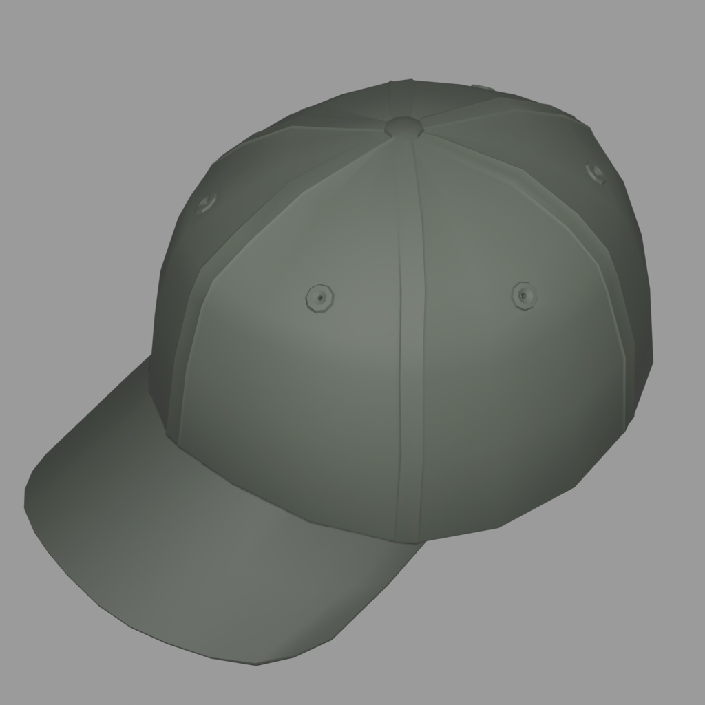 【VRChat向け】キャップ 3Dモデル