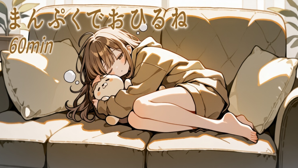 まんぷくでおひるね