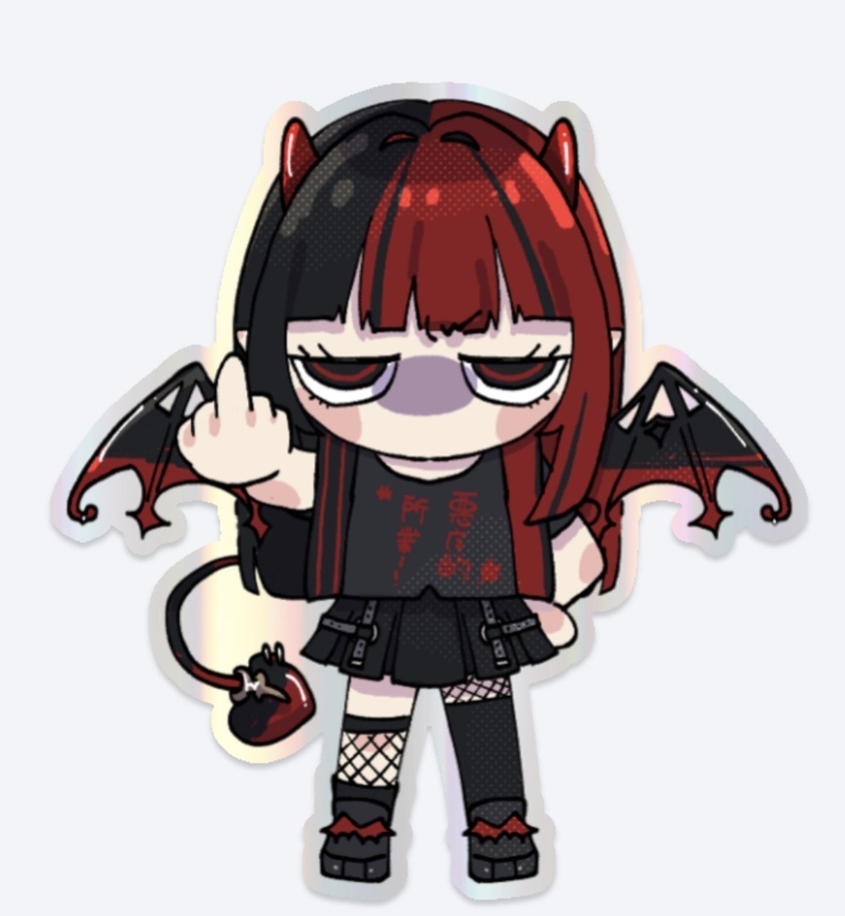 悪魔的な赫夜ちゃんのステッカー