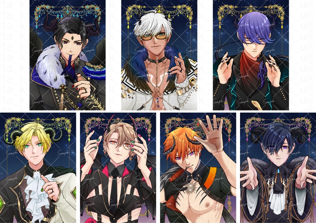 七兄弟新衣装ポストカードセット