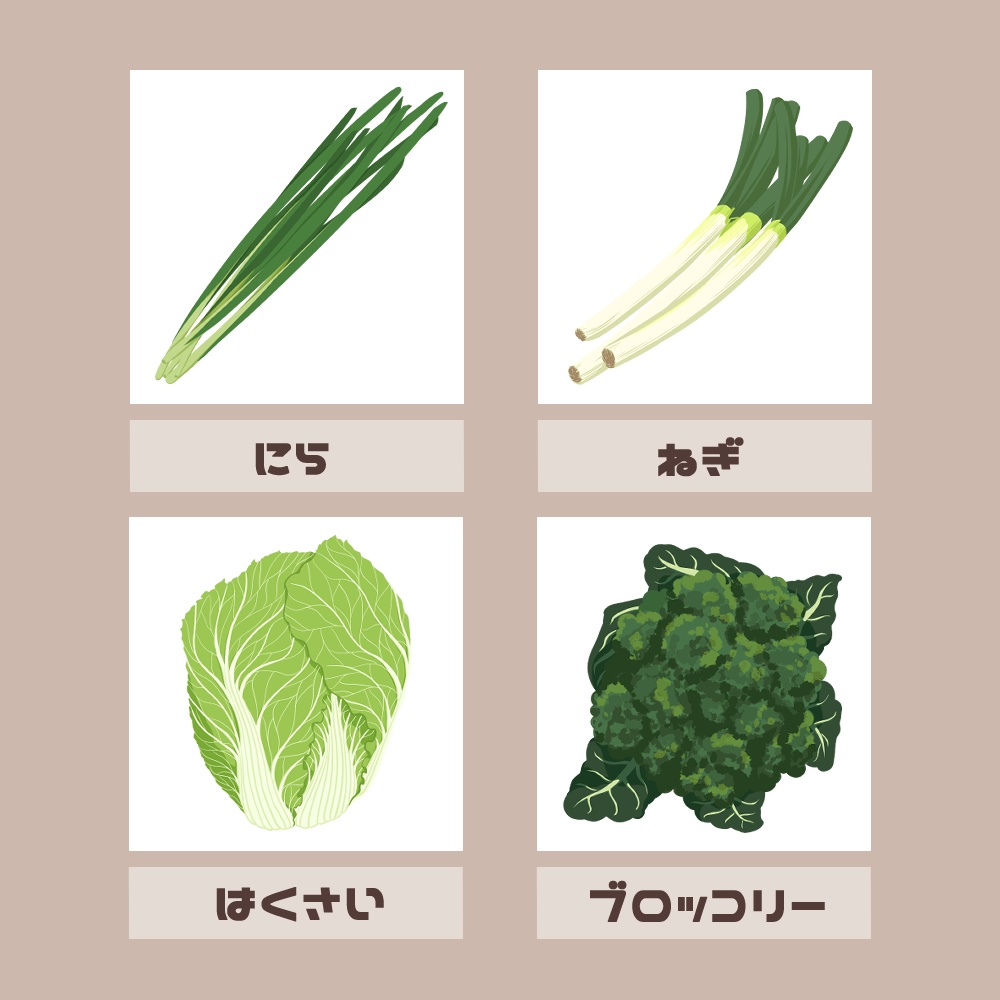 【フリー素材イラスト】野菜B