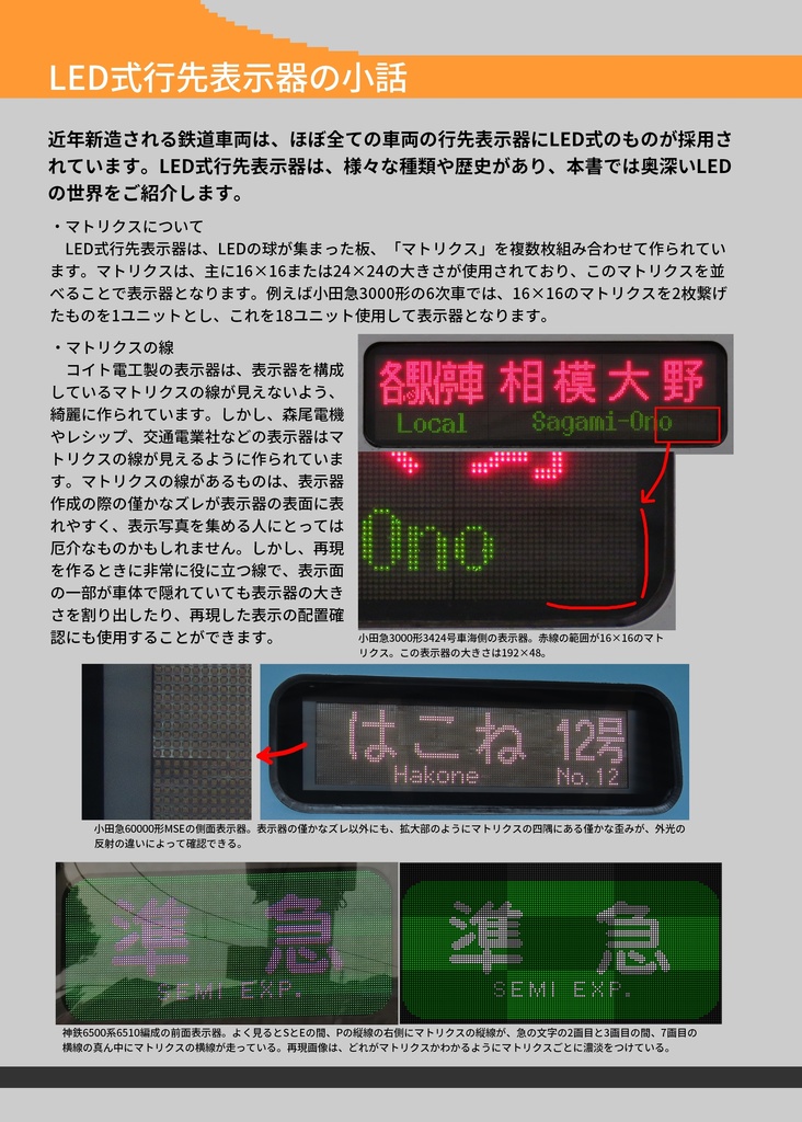 LED方向幕製作所 Vol.1