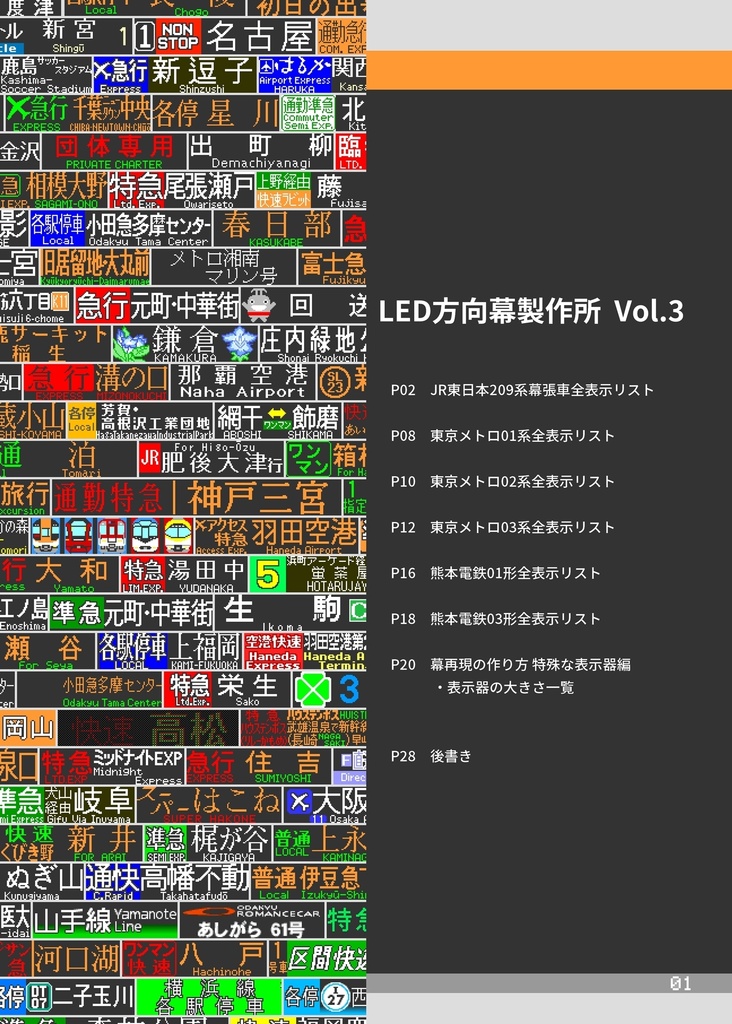 LED方向幕製作所 Vol.3