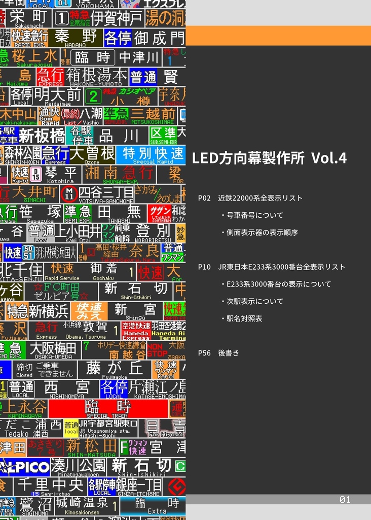 LED方向幕製作所 Vol.4